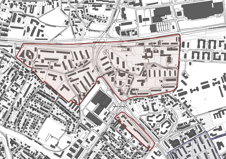 mapa kraków olsza Ugorek i Olsza II   Rewitalizacja w Krakowie